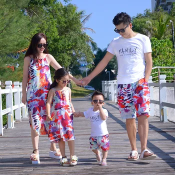 Summer Holiday Beach Dress Mother and Daughter Dress Mom and Baby Girl Casual Long Dress Father and Son T Shirts Shorts Set
Summer Holiday Beach Dress Mother and Daughter Dress Mom and Baby Girl Casual Long Dress Father and Son T Shirts Shorts Set