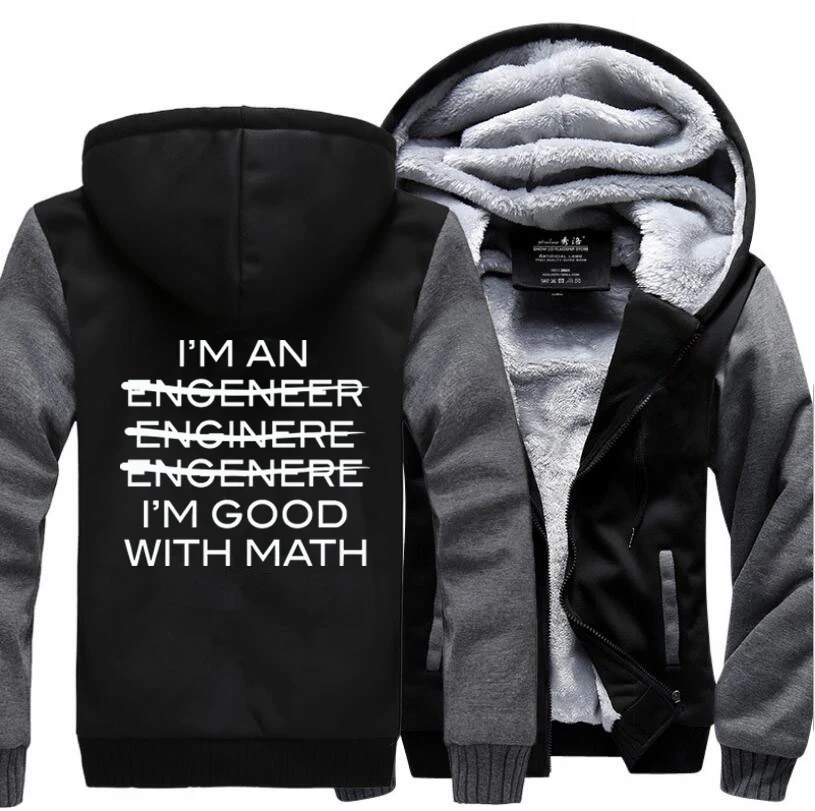 I'm An Engineer I'm Good At Math Adult Science Hoodies 2019 Winter Warm Fleece Sweatshirt Men Thick Coat Plus Size Casual Jacket
I'm An Engineer I'm Good At Math Adult Science Hoodies 2019 Winter Warm Fleece Sweatshirt Men Thick Coat Plus Size Casual Jacket