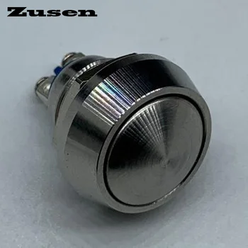 

Zusen 12mm (ZS12B-10/S) stainless steel push button switch 1no Dome head momentary ip65 micro switch Screw terminal