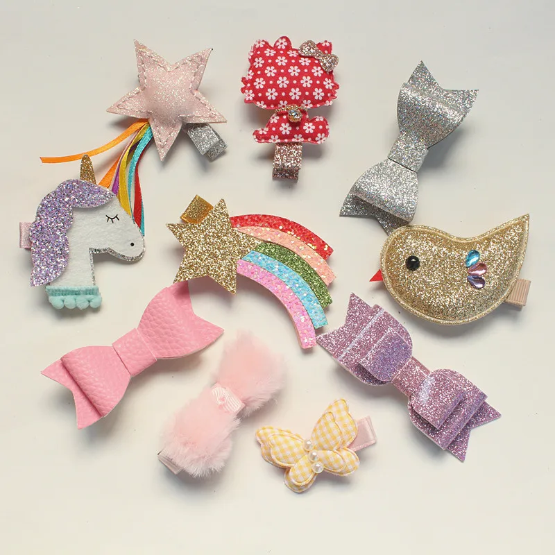 10pc/lot Glitter Felt Hairpins Hair Clip Top Quality Synthetic Kids PU Leather Girls Hair Bows Butterfly Barrette Gold Clip Hair
10pc/lot Glitter Felt Hairpins Hair Clip Top Quality Synthetic Kids PU Leather Girls Hair Bows Butterfly Barrette Gold Clip Hair