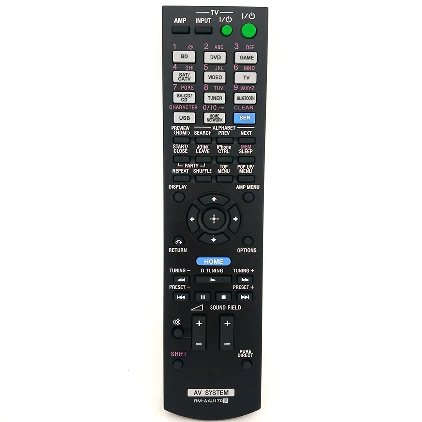 Remote control NEW for SONY RM-AAU170 RM AAU170 SUB FOR RM-AAU169 fit for STR-DN840 Home Theater Fernbedienung free shipping
Remote control NEW for SONY RM-AAU170 RM AAU170 SUB FOR RM-AAU169 fit for STR-DN840 Home Theater Fernbedienung free shipping
