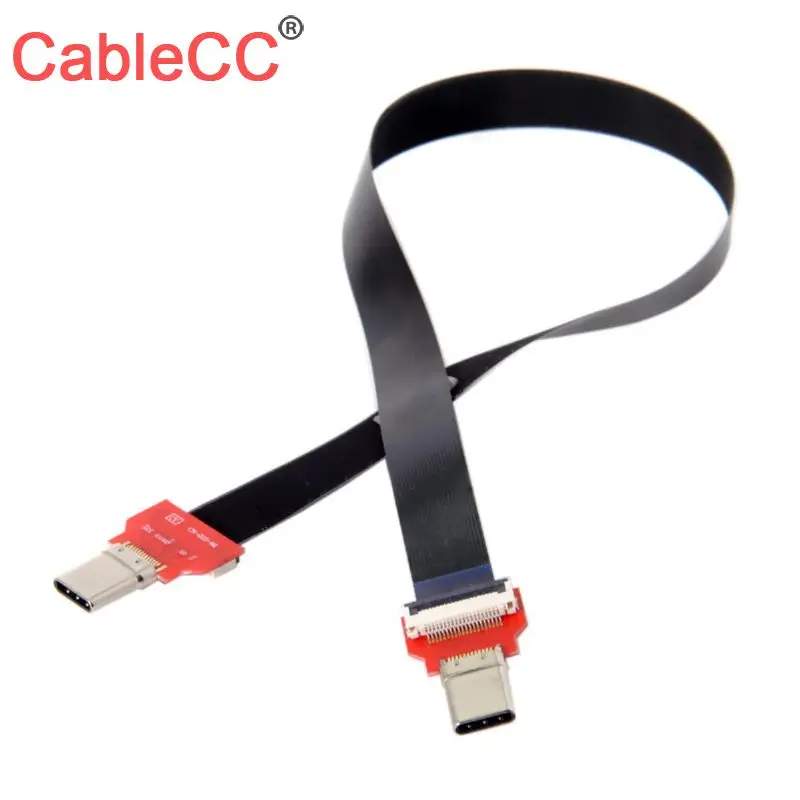 Cablecc FPC Flat USB 3.1 Type-C USB-C Male to Male Data Cable 20cm for Macbook & Laptop & Phone & Drive
Cablecc FPC Flat USB 3.1 Type-C USB-C Male to Male Data Cable 20cm for Macbook & Laptop & Phone & Drive