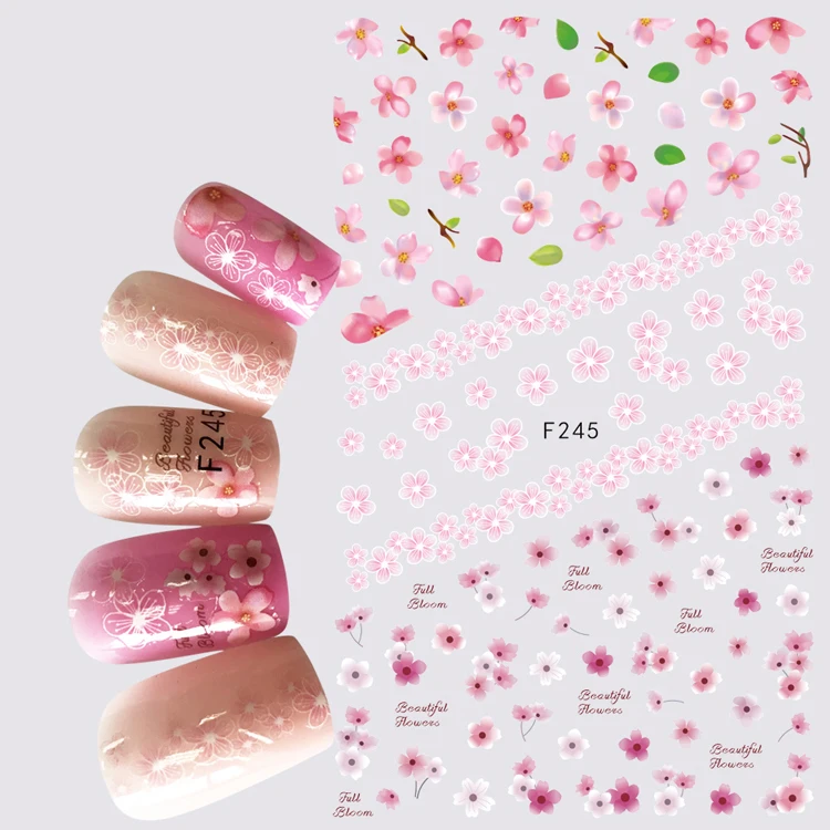1pcs 3D Super Thin Nail Stickers Tips Nail Art Adhesive Decals Manicure Decoration Flower Sakura Lovely Nail Wraps F245
1pcs 3D Super Thin Nail Stickers Tips Nail Art Adhesive Decals Manicure Decoration Flower Sakura Lovely Nail Wraps F245