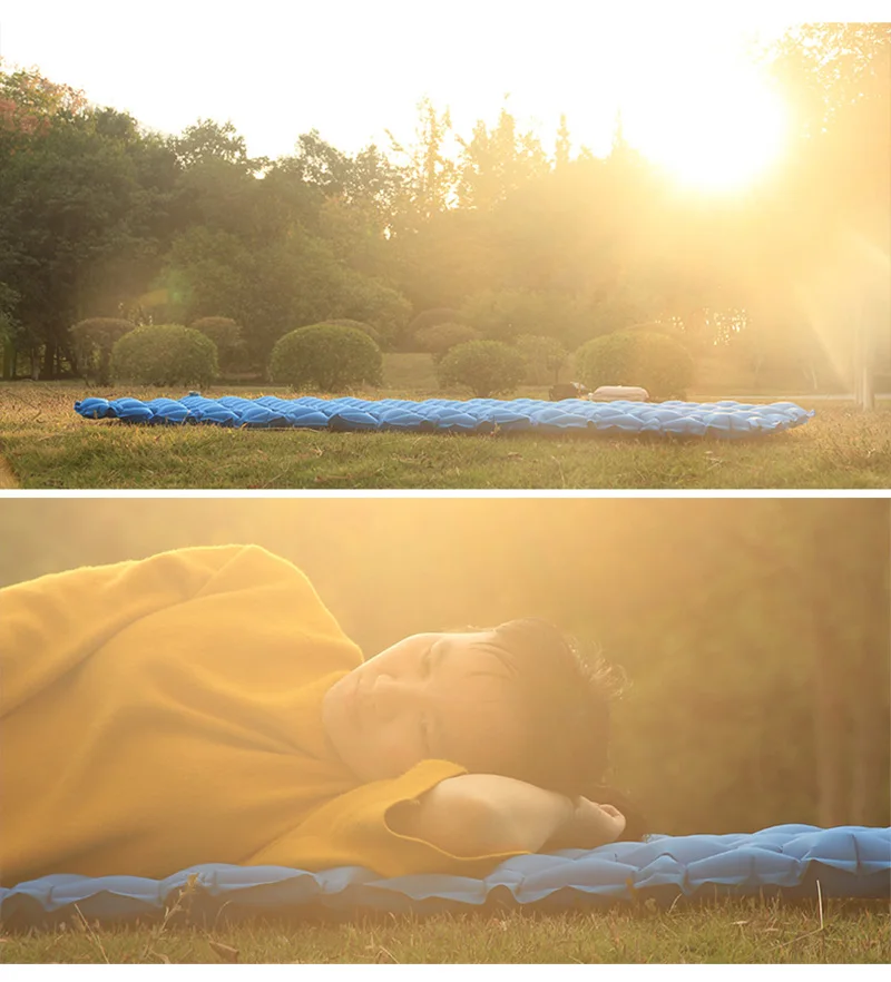 Ultralight Portable Air Mattress Inflatable Bed for Tent Sleeping Pad Air Bed Moistureproof Sadoun.com
