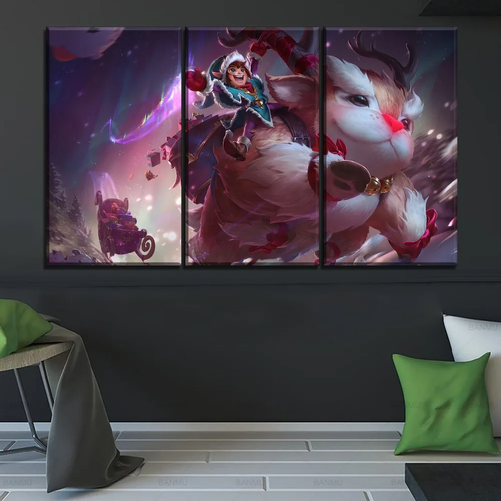 Modern Artwork Home Wall Decorative 3 Piece Christmas Nunu League Of Legends Painting For Children Room Canvas Print Game Poster
Modern Artwork Home Wall Decorative 3 Piece Christmas Nunu League Of Legends Painting For Children Room Canvas Print Game Poster