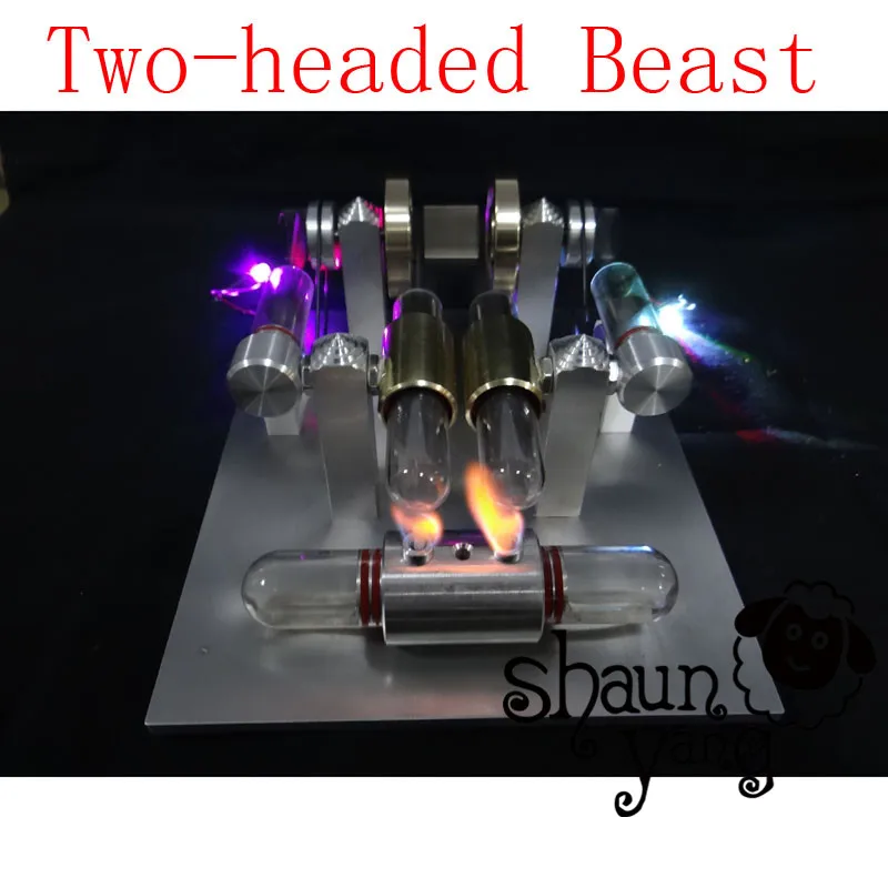 Cool !Miniature Stirling engine 'Two-headed Beast' Stirling engine engine generator model hobby Educational Toy Kits
Cool !Miniature Stirling engine 'Two-headed Beast' Stirling engine engine generator model hobby Educational Toy Kits