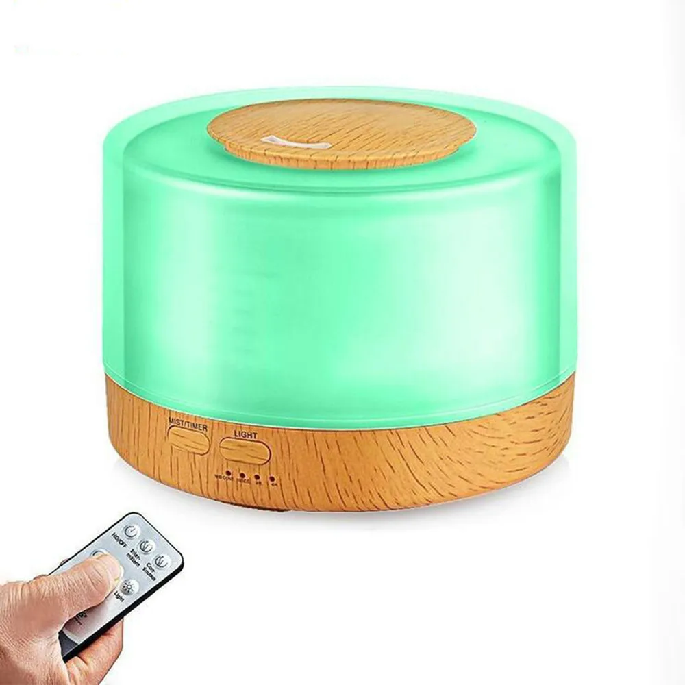 GRTCO 500ML Oil Aroma Diffuser Wood Grain Air Humidifier Fragrance Machine Cool Mist with Remote Control 7Colors Led Lamp
GRTCO 500ML Oil Aroma Diffuser Wood Grain Air Humidifier Fragrance Machine Cool Mist with Remote Control 7Colors Led Lamp