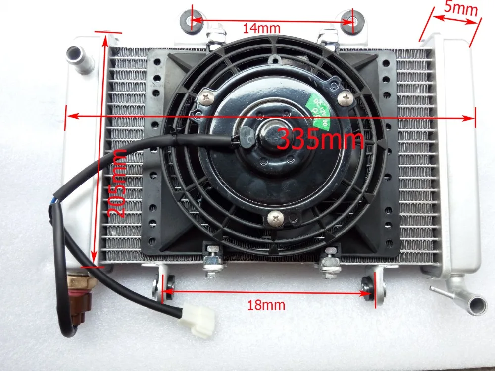 Modified universal 250cc ATV QUAD BUGGY radiator with fan water pipe water cooling system full set accessories free shipping
Modified universal 250cc ATV QUAD BUGGY radiator with fan water pipe water cooling system full set accessories free shipping