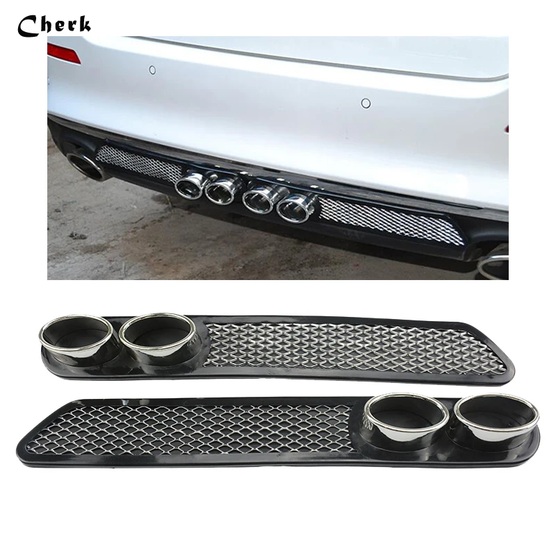 2pcs Universal Chrome Car simulation grid double cylinder exhaust pipe decoration
2pcs Universal Chrome Car simulation grid double cylinder exhaust pipe decoration