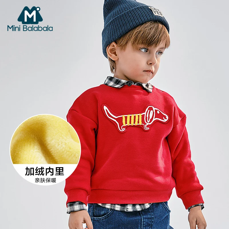Mini Balabala Kids Baby Boys Sweatshirts Stripe Long Sleeve Warm O-neck Tops Winter Hoodies clothing children's New Year's costu
Mini Balabala Kids Baby Boys Sweatshirts Stripe Long Sleeve Warm O-neck Tops Winter Hoodies clothing children's New Year's costu