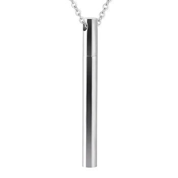 Cylinder Urn Pendant 316L Stainless Steel Tube Ash Holder Keepsake Urn Necklace Memorial Funeral Jewelry For Pet/Human Ashes
Cylinder Urn Pendant 316L Stainless Steel Tube Ash Holder Keepsake Urn Necklace Memorial Funeral Jewelry For Pet/Human Ashes
