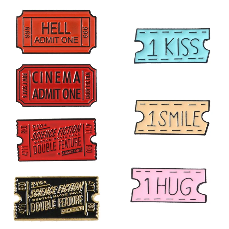 New movie ticket stub coupon HELL CINEMA SCIENCE brooch collection hot sale denim clothing backpack badge jewelry gift
New movie ticket stub coupon HELL CINEMA SCIENCE brooch collection hot sale denim clothing backpack badge jewelry gift