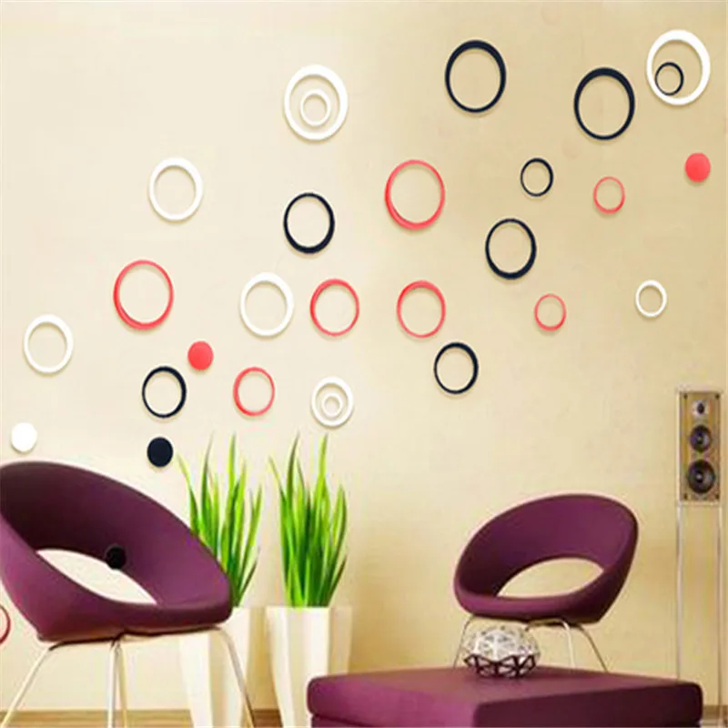 1 Set Indoors Decoration Circles Creative Stereo Removable 3D DIY Wall Stickers Mural on the wall wallpapers for modern
1 Set Indoors Decoration Circles Creative Stereo Removable 3D DIY Wall Stickers Mural on the wall wallpapers for modern