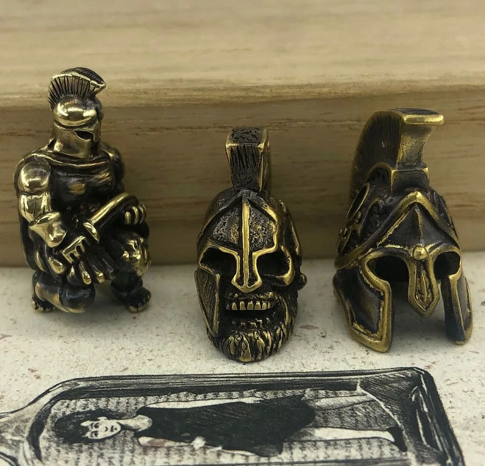 3pcs EDC Tools Knife Beads Brass Sparta Mask Skull Lanyard Bead Paracord Knife Keychain Tool DIY Pendant
3pcs EDC Tools Knife Beads Brass Sparta Mask Skull Lanyard Bead Paracord Knife Keychain Tool DIY Pendant