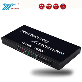 Version 2.0 HDMI Switcher HDMI 4X1 Quad In and Out Hdmi Audio Splitter HMDI2.0 HDCP2.2 Edition 4K 60HZ Video Splitter
Version 2.0 HDMI Switcher HDMI 4X1 Quad In and Out Hdmi Audio Splitter HMDI2.0 HDCP2.2 Edition 4K 60HZ Video Splitter