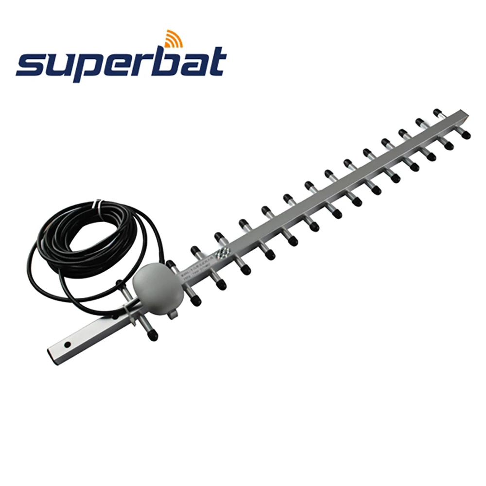 

Superbat 16dbi 1990-2170MHz 3G Antenna Yagi Aerial Siganl Booster for RP-SMA Male Connector 500cm Cable for 3G Wireless