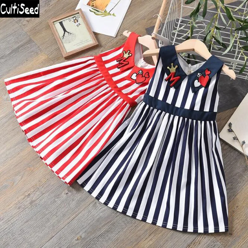 Cultiseed Girl European Dress 2019 Big Chlidren Embroidery Striped Sleeveless Vest Dress Gilr Summer Princess Party Dresses
Cultiseed Girl European Dress 2019 Big Chlidren Embroidery Striped Sleeveless Vest Dress Gilr Summer Princess Party Dresses