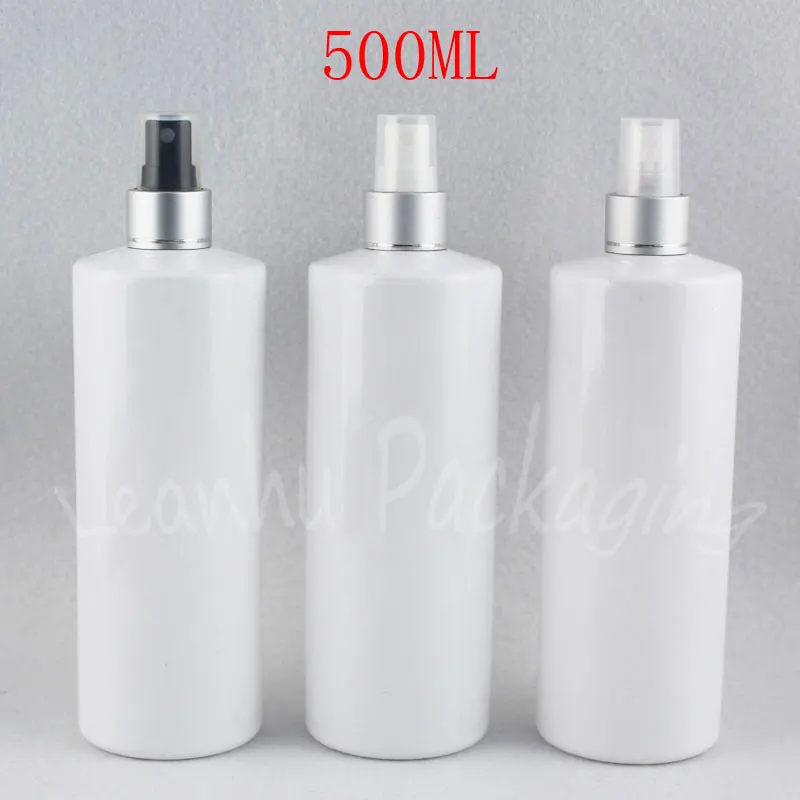 500ML White Flat Shoulder Plastic Bottle With Silver Spray Pump , 500CC Makeup Sub-bottling , Toner / Water Packaging Bottle
500ML White Flat Shoulder Plastic Bottle With Silver Spray Pump , 500CC Makeup Sub-bottling , Toner / Water Packaging Bottle