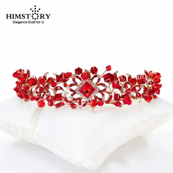 Baroque Gold Vintage Red Crystal Bridal Tiaras Wedding Hair Accessories Rhinestone Pageant Prom Crown for Bride Headbands
Baroque Gold Vintage Red Crystal Bridal Tiaras Wedding Hair Accessories Rhinestone Pageant Prom Crown for Bride Headbands
