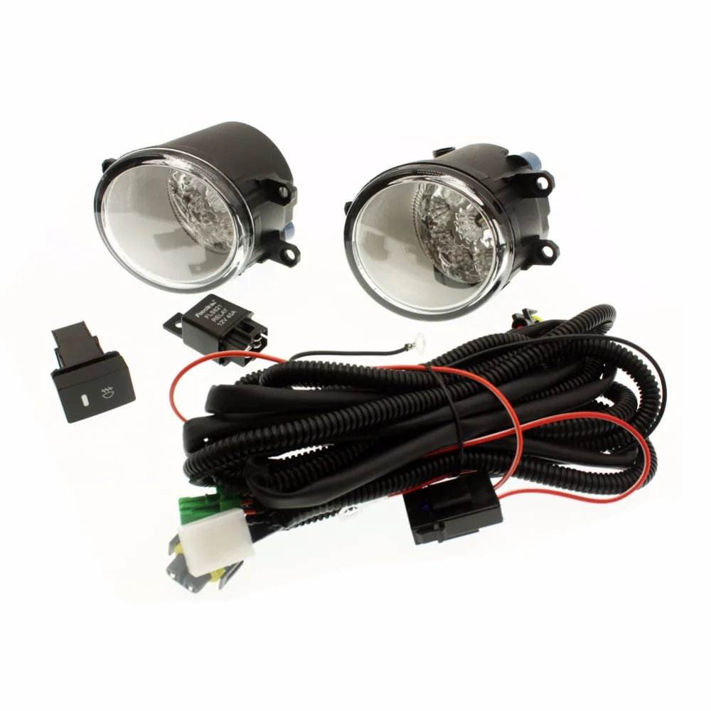 H11 Wiring Harness Sockets Wire Connector Switch + 2 Fog Lights DRL Front Bumper LED Lamp For Toyota Yaris 2006-2013
H11 Wiring Harness Sockets Wire Connector Switch + 2 Fog Lights DRL Front Bumper LED Lamp For Toyota Yaris 2006-2013