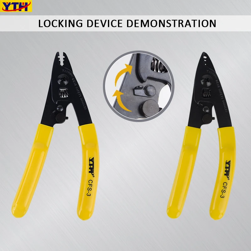 YTH CFS-3 Fiber Stripping Pliers Wire Strippers Three Hole Stripper Plier for Miller Practical Three-port Fibre Stripper no box
YTH CFS-3 Fiber Stripping Pliers Wire Strippers Three Hole Stripper Plier for Miller Practical Three-port Fibre Stripper no box