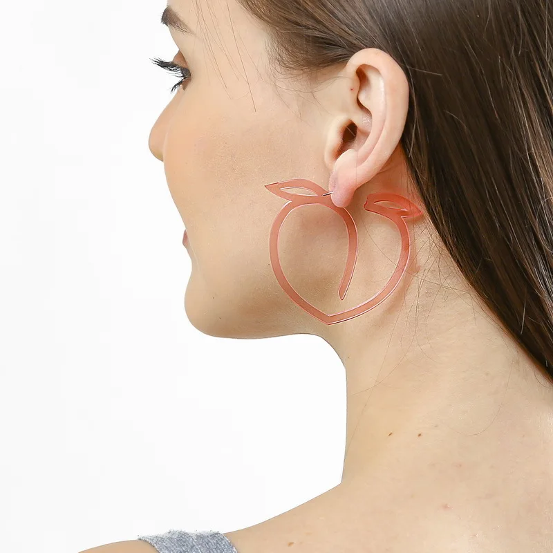Summer Fashion Acrylic Transparent Pink Peach Apple Heart Pendant Long Earring 2019 New Cute Romantic Tassel Earrings for Women
Summer Fashion Acrylic Transparent Pink Peach Apple Heart Pendant Long Earring 2019 New Cute Romantic Tassel Earrings for Women