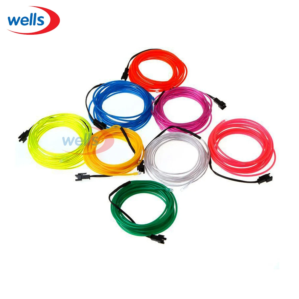 Free Shipping Lemon/Red/Yellow/Green/White/Blue/Purple/Pink 3M Flexible Neon Light EL Wire Rope Tube with Controller
Free Shipping Lemon/Red/Yellow/Green/White/Blue/Purple/Pink 3M Flexible Neon Light EL Wire Rope Tube with Controller