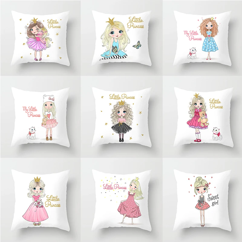 Litter Princess Cushion Cover Decorative Pillow Case Sofa Seat Case Car Pillowcase Soft Bed Pillow Case Throw Pillows 45*45cm
Litter Princess Cushion Cover Decorative Pillow Case Sofa Seat Case Car Pillowcase Soft Bed Pillow Case Throw Pillows 45*45cm