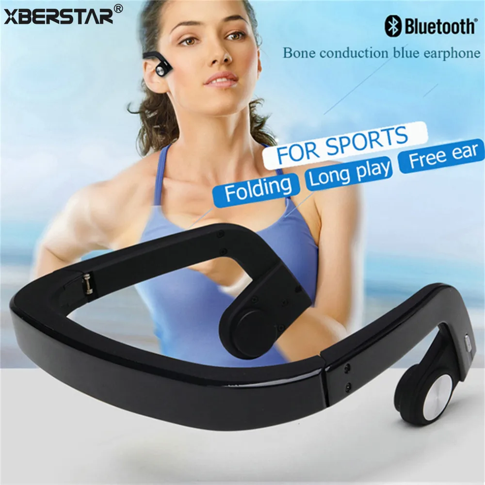 Foldable Bone Conduction Headphone Open Ear Wireless 4.0 Bluetooth Earphone with Mic
Foldable Bone Conduction Headphone Open Ear Wireless 4.0 Bluetooth Earphone with Mic