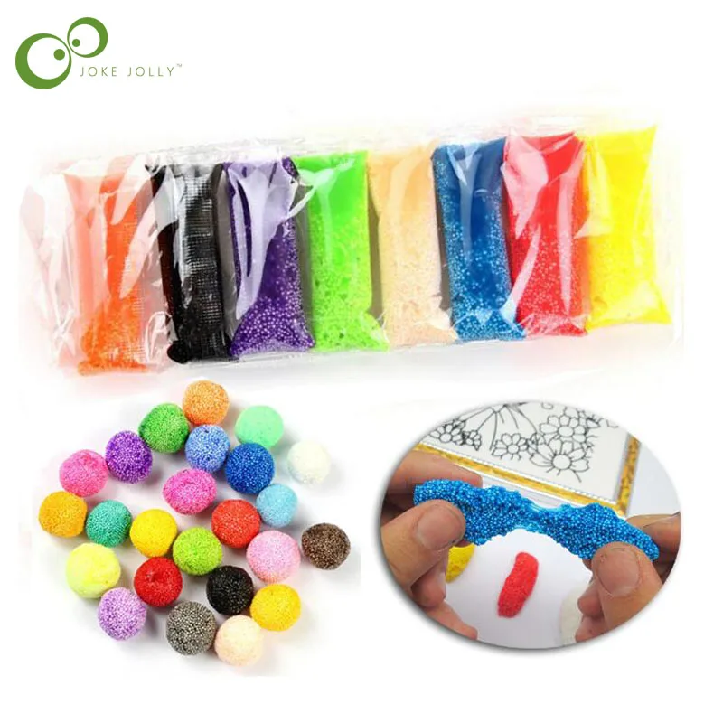 8 colors/lot Handmade DIY Soft Polymer Foam Modelling Clay Set Snow Pearl Mud Playdough Educational Plasticine Toys for kids GYH
8 colors/lot Handmade DIY Soft Polymer Foam Modelling Clay Set Snow Pearl Mud Playdough Educational Plasticine Toys for kids GYH