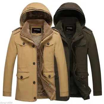 Stylish Men Winter Warm Jacket Hooded Fur Lining Long Coat Thicken Parka Outwear Cashmere Fleece Jacket Overcoat Size 5XL 6XL
Stylish Men Winter Warm Jacket Hooded Fur Lining Long Coat Thicken Parka Outwear Cashmere Fleece Jacket Overcoat Size 5XL 6XL