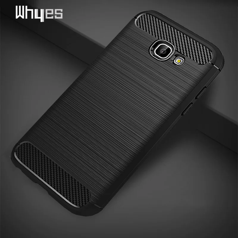 Whyes для Samsung Galaxy A5 2017 чехол A520 углеродное волокно мягкий ТПУ тяжелый Ударопрочный