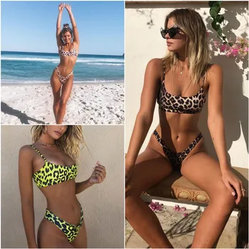 Sexy String Bikini Leopard Swimwear Women 2019 Push Up Swimsuit Brazilian High Cut Thong Bikini Set Bathing Suit Bathers Suits
Sexy String Bikini Leopard Swimwear Women 2019 Push Up Swimsuit Brazilian High Cut Thong Bikini Set Bathing Suit Bathers Suits
