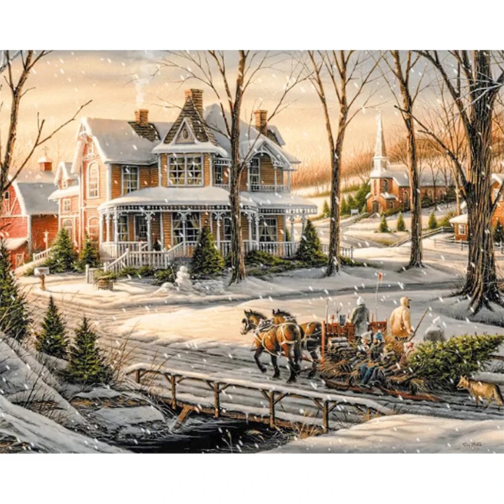 5D DIY Diamond Painting House and carriage Painted Mosaic Embroidery Cross stitch Rhinestone Crafts home Decoration Christmas
5D DIY Diamond Painting House and carriage Painted Mosaic Embroidery Cross stitch Rhinestone Crafts home Decoration Christmas