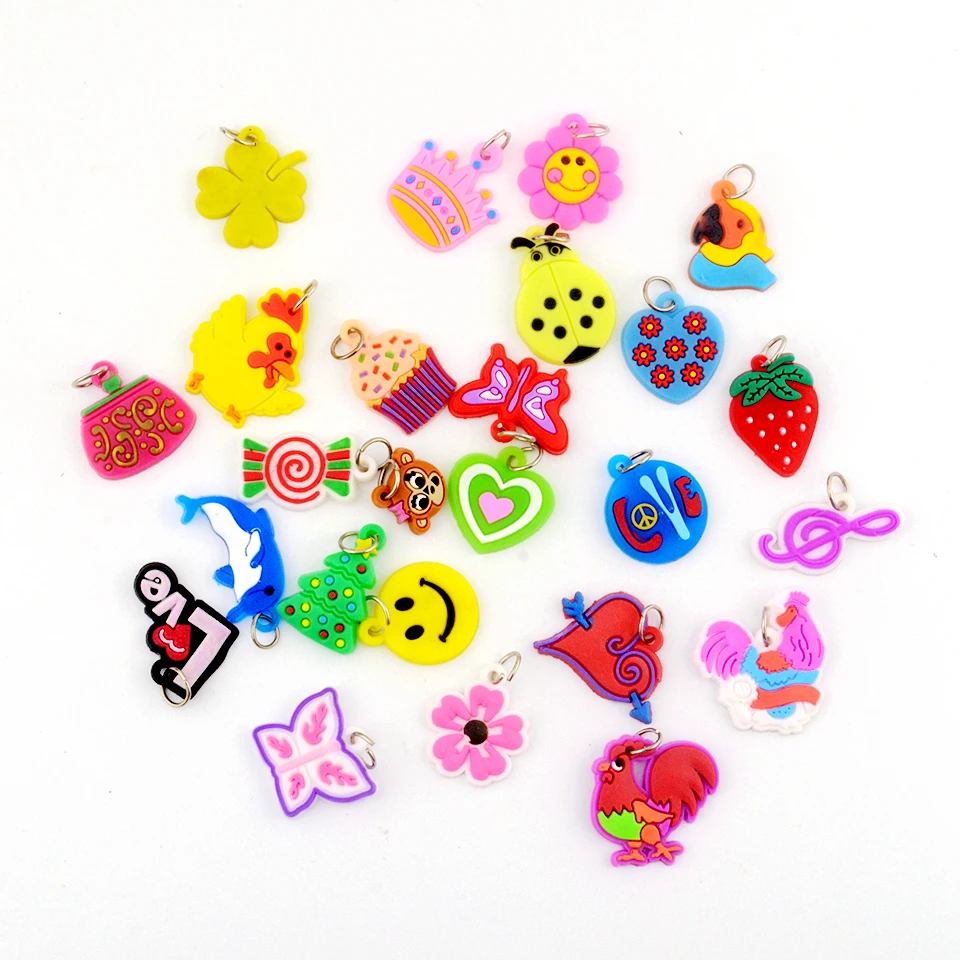 20pcs Style DIY Cartoon Colorful Animal Flower Beads Pendants Toys for DIY Colorful Loom Rubber Bands Bracelet Making Kit
20pcs Style DIY Cartoon Colorful Animal Flower Beads Pendants Toys for DIY Colorful Loom Rubber Bands Bracelet Making Kit