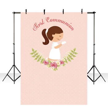 Backgrounds for Photography Studio Pink Little Girl My First Holy Communion Customize Backdrop Original Design Photocall LV1798
Backgrounds for Photography Studio Pink Little Girl My First Holy Communion Customize Backdrop Original Design Photocall LV1798