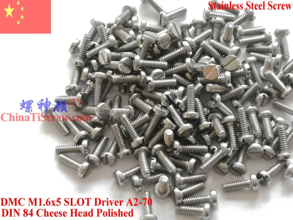stainless steel screws M1.6x5 DIN 84 Cheese head Slot Driver A2-70 Polished ROHS 100 pcs
stainless steel screws M1.6x5 DIN 84 Cheese head Slot Driver A2-70 Polished ROHS 100 pcs