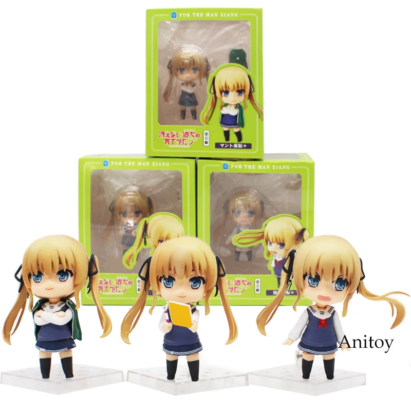 Nendoroid Saenai Heroine No Sodatekata Sawamur Spencer Eriri Doll PVC Action Figure Collectible Model Toy 3pce/set 8cm
Nendoroid Saenai Heroine No Sodatekata Sawamur Spencer Eriri Doll PVC Action Figure Collectible Model Toy 3pce/set 8cm