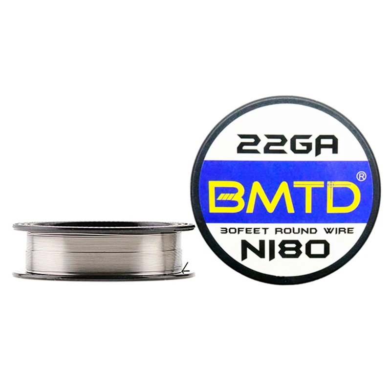 BMTD 10m/roll Ni80 Electronic Cigarette Heating Wire 20ga - 32ga For RDA RTA Atomizer For DIY Prebuilt Coil Nichrome Wires
BMTD 10m/roll Ni80 Electronic Cigarette Heating Wire 20ga - 32ga For RDA RTA Atomizer For DIY Prebuilt Coil Nichrome Wires