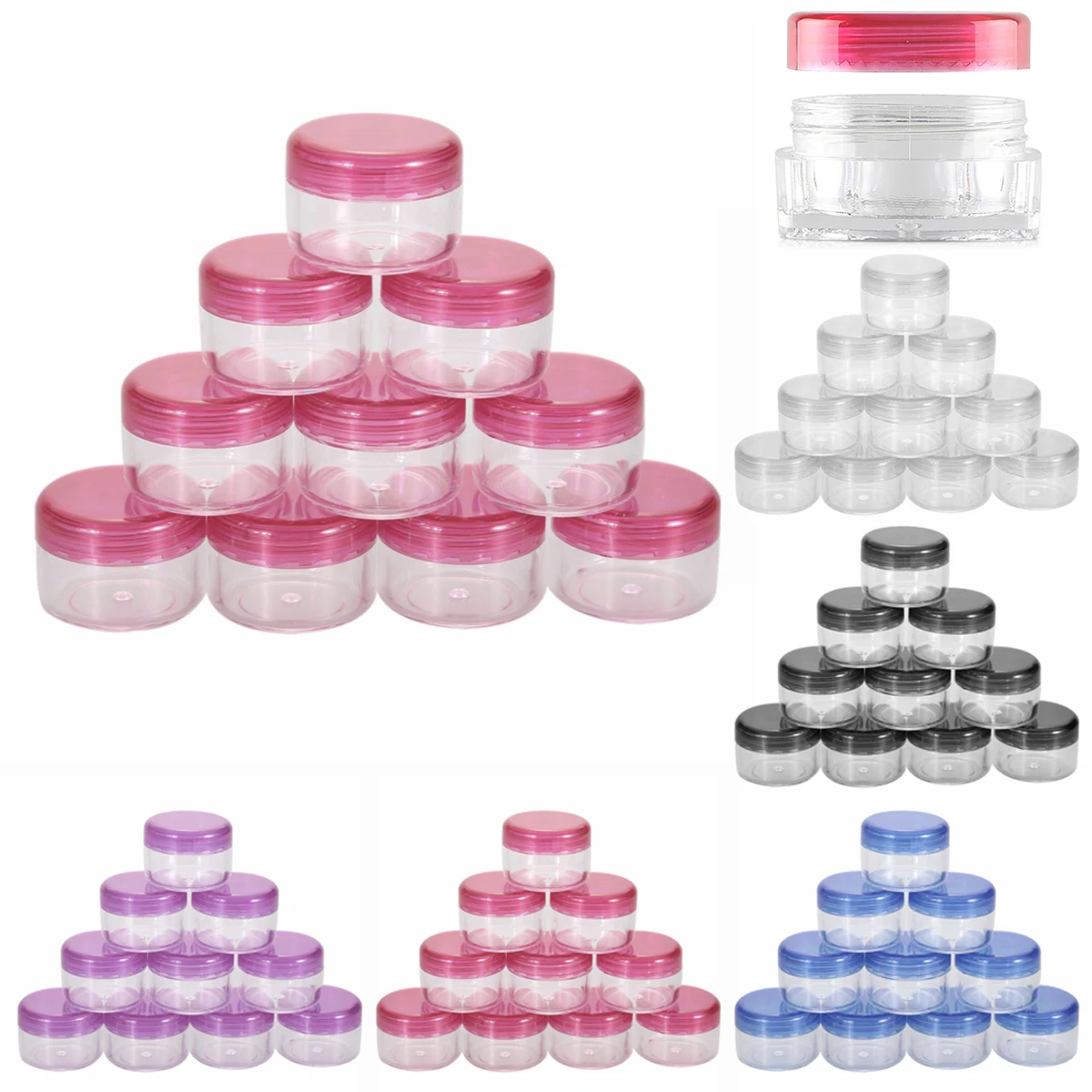 12pcs 5ML Tiny Transparent Plastic Round Bottle Empty Jars Box Cosmetic Bead Storage Pot Container Boxes with Lids Nail Art Case
12pcs 5ML Tiny Transparent Plastic Round Bottle Empty Jars Box Cosmetic Bead Storage Pot Container Boxes with Lids Nail Art Case
