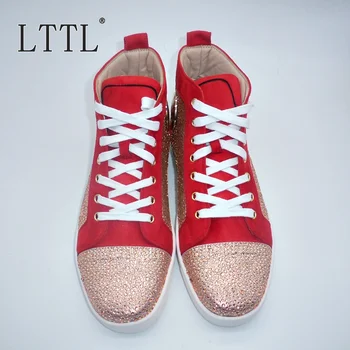 LTTL New Fashion Suede Sneakers Men Rhinestone Shoes Popular Lace-up High Top Sneakers Men booties Luxury Leather Casual Shoes
LTTL New Fashion Suede Sneakers Men Rhinestone Shoes Popular Lace-up High Top Sneakers Men booties Luxury Leather Casual Shoes