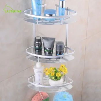 Antique Silver Space Aluminum Bathroom Shelves Cosmetic Shelf 3 Layers Coner Shelves Wall Mounted Bathroom Accessories Gr2
Antique Silver Space Aluminum Bathroom Shelves Cosmetic Shelf 3 Layers Coner Shelves Wall Mounted Bathroom Accessories Gr2