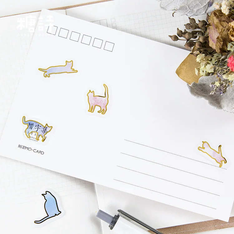 100pcs Watercolor Cat Cute PVC Clear Stickers Flake Transparent Animal Diary Journaling Stickers Scrapbooking Korean Stickers
100pcs Watercolor Cat Cute PVC Clear Stickers Flake Transparent Animal Diary Journaling Stickers Scrapbooking Korean Stickers