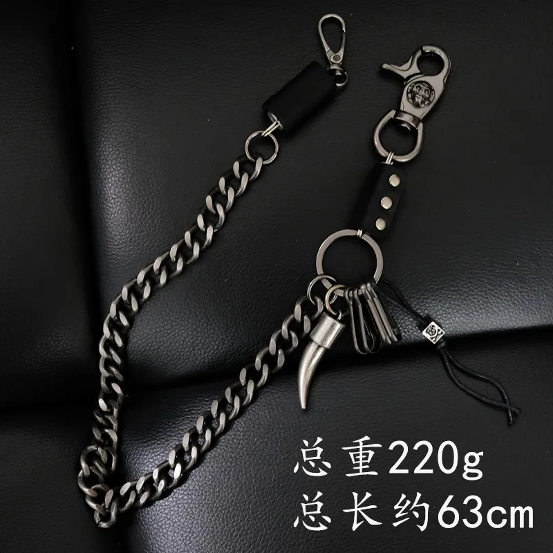 Biker Wallet Chains Pu Wolf Tooth Charm Bicycle Belt Rock Punk Stainless Steel Motorcyle Hiphop Pants Jean Chain Men Keychain
Biker Wallet Chains Pu Wolf Tooth Charm Bicycle Belt Rock Punk Stainless Steel Motorcyle Hiphop Pants Jean Chain Men Keychain