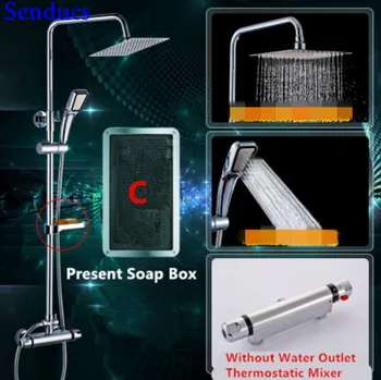 Senducs Brass Thermostatic Shower Set European Shower System with Quality Polished Chrome Bathroom Thermostatic Shower Set
Senducs Brass Thermostatic Shower Set European Shower System with Quality Polished Chrome Bathroom Thermostatic Shower Set