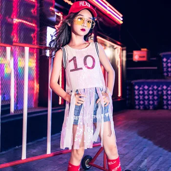 Hip Hop Dance Costume Girls Jazz/Street Dance Performance Clothing Children'S Day Jazz Dance Sequin Girls Fashion Skirt DQL790
Hip Hop Dance Costume Girls Jazz/Street Dance Performance Clothing Children'S Day Jazz Dance Sequin Girls Fashion Skirt DQL790