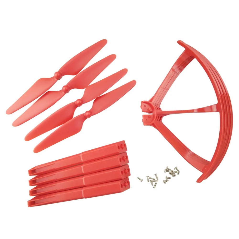 4 pcs propeller guard +4 pcs propellers+1 set Landing Gear for MJX B3 Bugs 3 Brushless four-axis aircraft - Red
4 pcs propeller guard +4 pcs propellers+1 set Landing Gear for MJX B3 Bugs 3 Brushless four-axis aircraft - Red