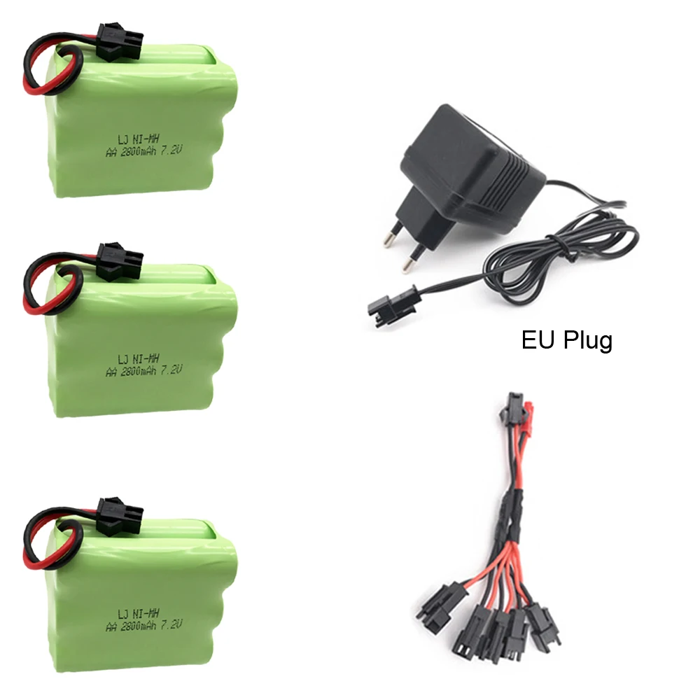 7.2v 2800mAh Ni-MH AA rechargeable battery with charger 5in1 cable set for RC car RC truck RC boat tank SM Plug 2800 mah 7.2 V
7.2v 2800mAh Ni-MH AA rechargeable battery with charger 5in1 cable set for RC car RC truck RC boat tank SM Plug 2800 mah 7.2 V