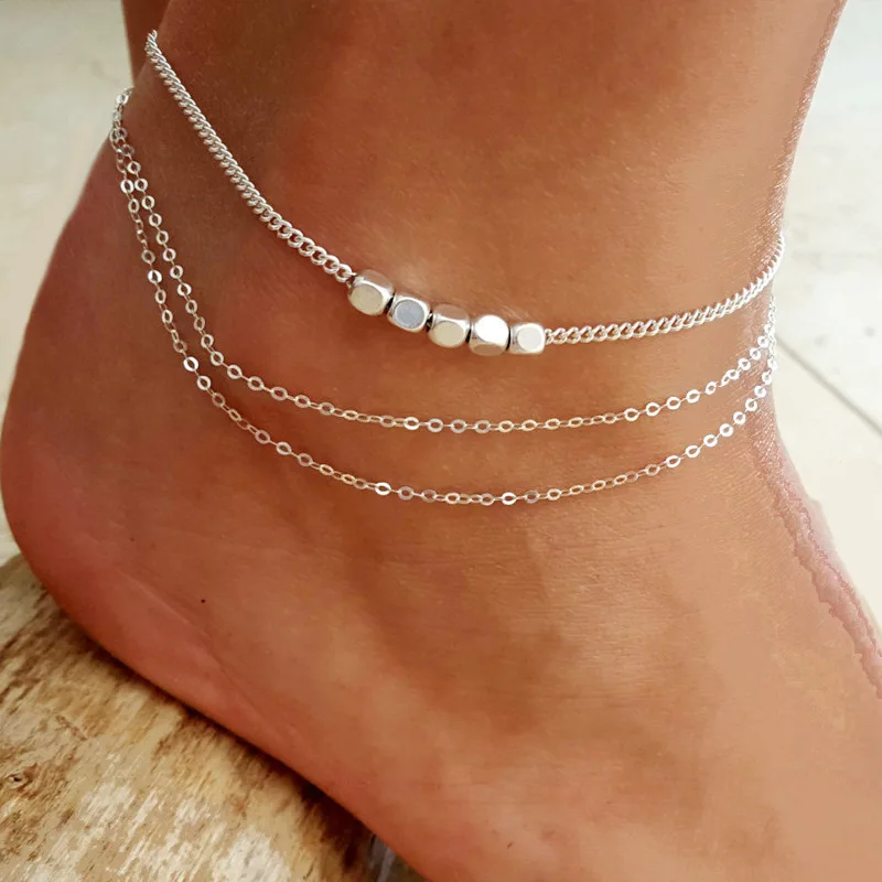 Ufavoirte New 2019 Ankle Chain Square Pendant Anklet Beaded Summer Beach Foot Jewelry Fashion Style Anklets for Women
Ufavoirte New 2019 Ankle Chain Square Pendant Anklet Beaded Summer Beach Foot Jewelry Fashion Style Anklets for Women