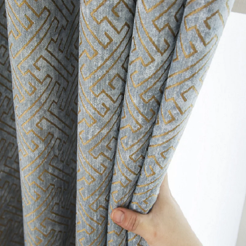 Chinese Style Chenille Jacquard Fabric Curtains for Living Room Blackout Window Tulle Curtain for Bedroom Luxury Velvet Drapes
Chinese Style Chenille Jacquard Fabric Curtains for Living Room Blackout Window Tulle Curtain for Bedroom Luxury Velvet Drapes